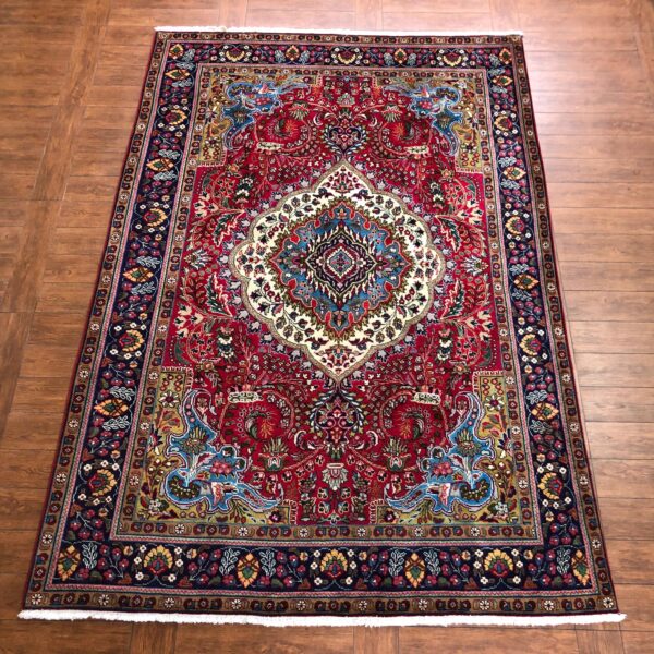 handmade persian carpet red